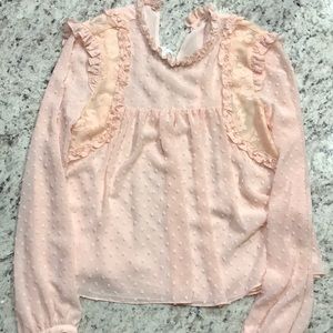 NEW ZARA TOP! Pretty pink blouse